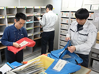 書類・郵便物などの仕分け