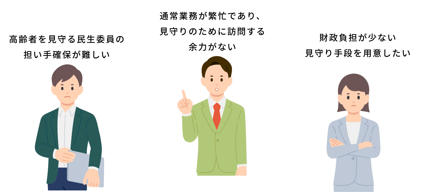 自治体の悩む人