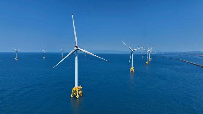 石狩湾新港洋上風力発電事業（提供：JERA）