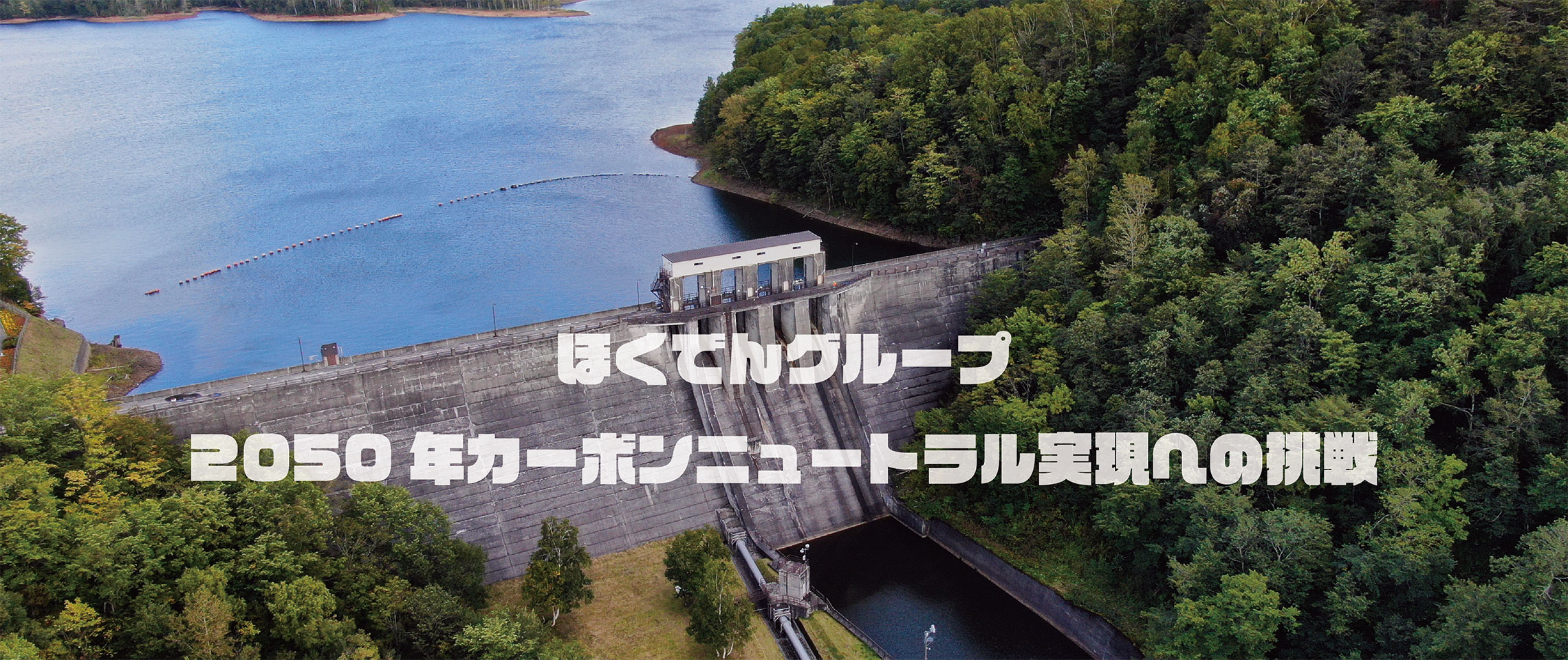 ほくでんグループ　2050年カーボンニュートラル実現への挑戦　トップ